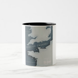 Tasse 2 Couleurs Affiche militaire de l'opération Overlord du jour