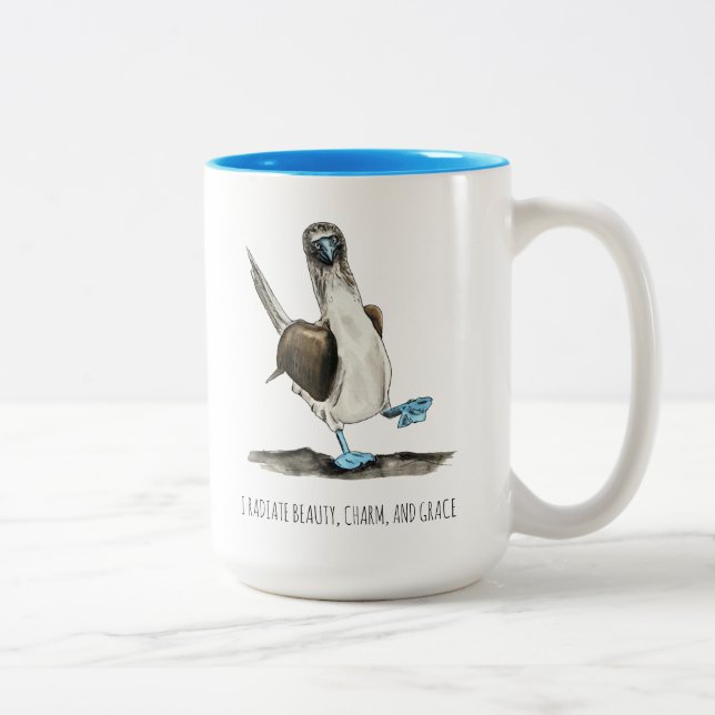 Tasse 2 Couleurs Affirmations d'oiseaux à deux tons (Droit)