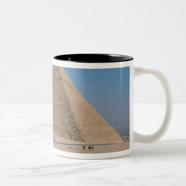 Tasse 2 Couleurs Afrique - Égypte - Caire - Grandes pyramides de Gi (Droit)