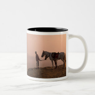 Tasse 2 Couleurs Afrique, Égypte, Le Caire, Gizeh, pyramides de Giz