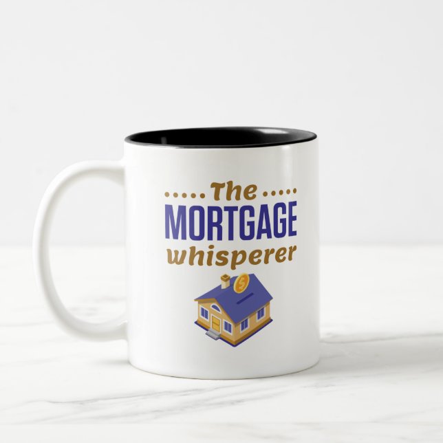 Tasse 2 Couleurs Agent de prêt bancaire hypothécaire Whisperer (Gauche)