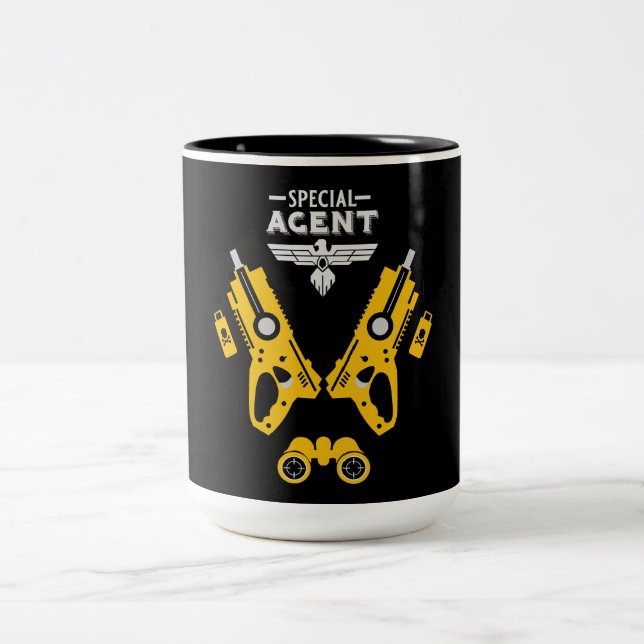 Tasse 2 Couleurs Agent spécial (Centre)