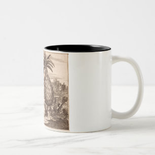 Tasse 2 Couleurs Agriculture de grands ananas, illustration d'un