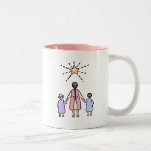 Tasse 2 Couleurs Ah! Ah! Petite Étoile de Nuit Comptine Vintage de 