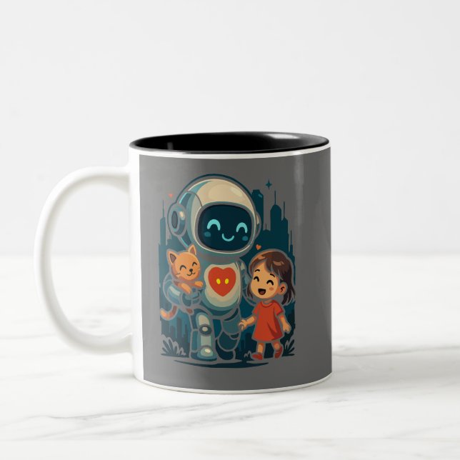 Tasse 2 Couleurs AI & Robot Characters – Futuristic Design Collecti (Gauche)