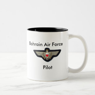 Tasse 2 Couleurs Ailes pilotes de Baharaini, l'Armée de l'Air du
