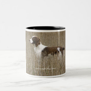 Tasse 2 Couleurs Aimez l'épagneul de springer anglais multiplié par