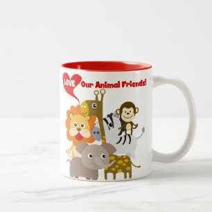 Tasse 2 Couleurs Aimez nos amis animaux