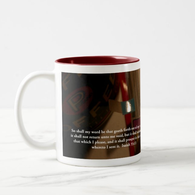 Tasse 2 Couleurs Ainsi mon mot sera (Gauche)