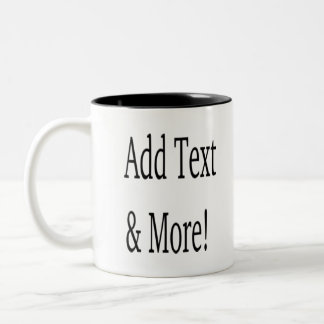 Tasse 2 Couleurs Ajouter du texte et plus ! Customisez votre propre