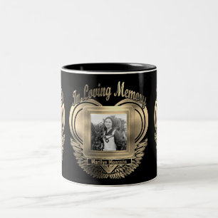 Tasse 2 Couleurs Ajouter Photo Custom Memorial Heart