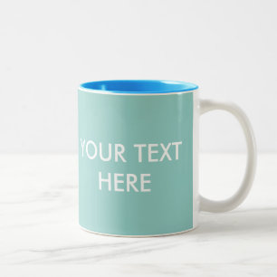 TASSE 2 COULEURS AJOUTER VOTRE PROPRE TEXTE ET PHOTO