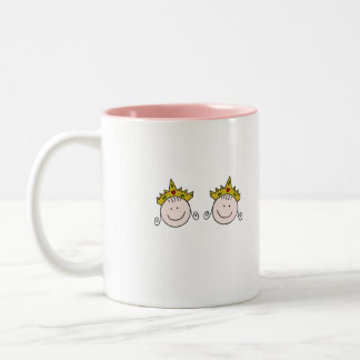 Tasse 2 Couleurs Ajoutez votre texte Twincess