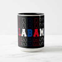 Alabama empilé Word Art