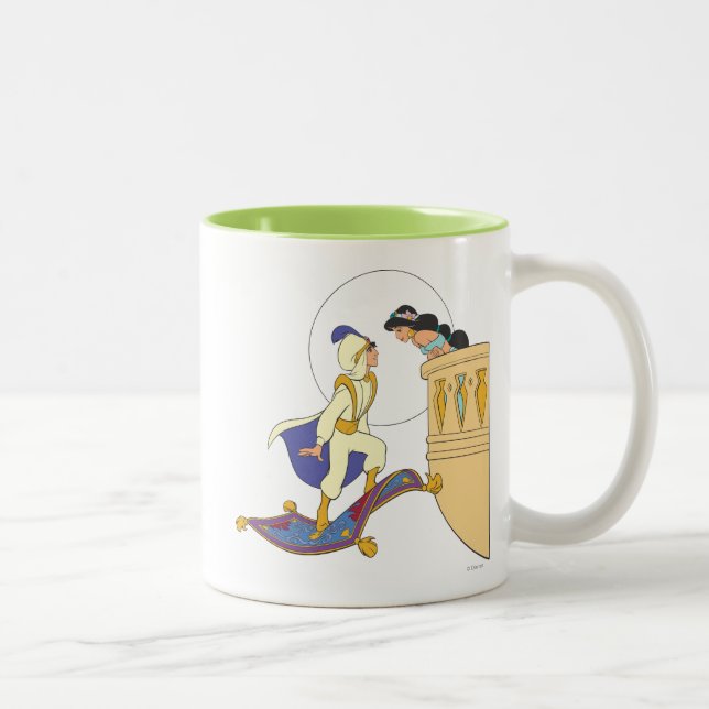 Tasse 2 Couleurs Aladdin et Jasmine (Droit)
