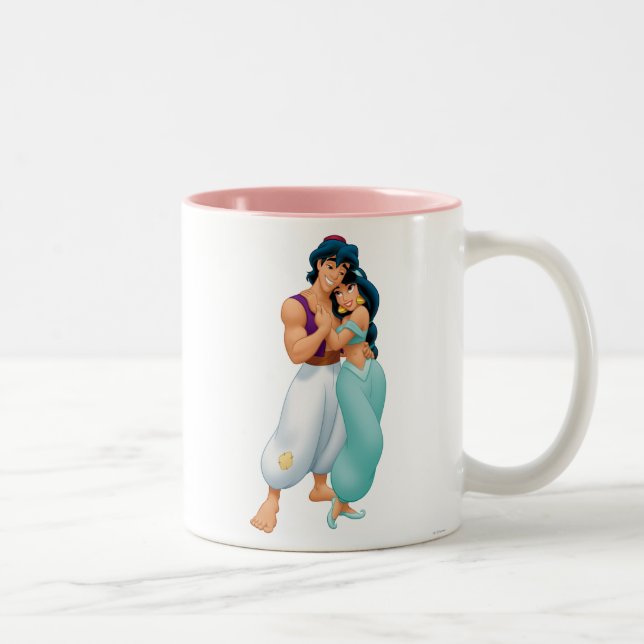 Tasse 2 Couleurs Aladdin et Jasmine 2 (Droit)