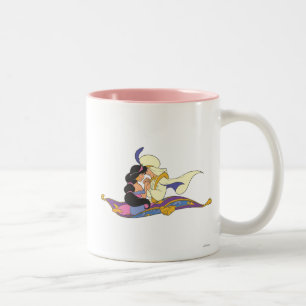 Tasse 2 Couleurs Aladdin et Jasmine sur la moquette magique