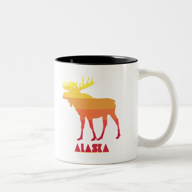 Tasse 2 Couleurs Alaska Moose (Droit)