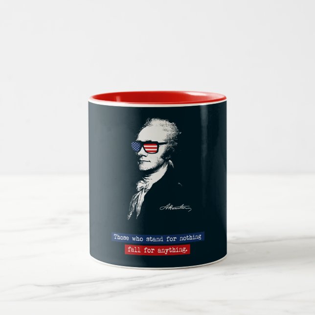 Tasse 2 Couleurs Alexander Hamilton ceux qui représentent rien (Centre)