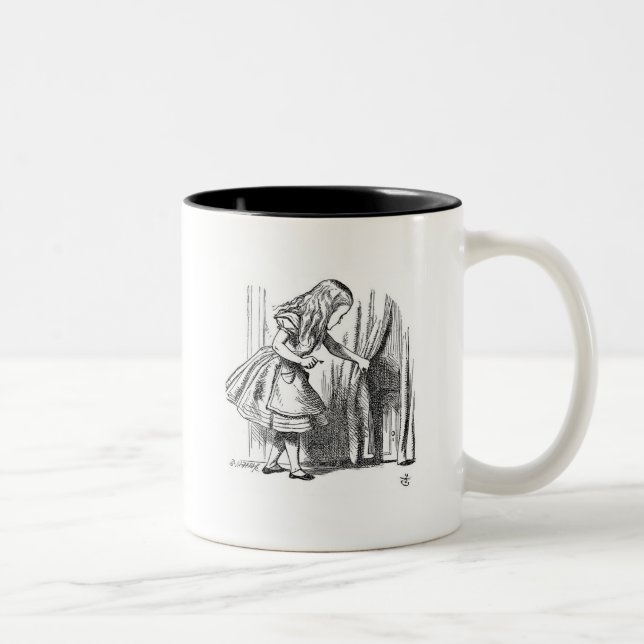Tasse 2 Couleurs Alice au pays des merveilles (Droit)