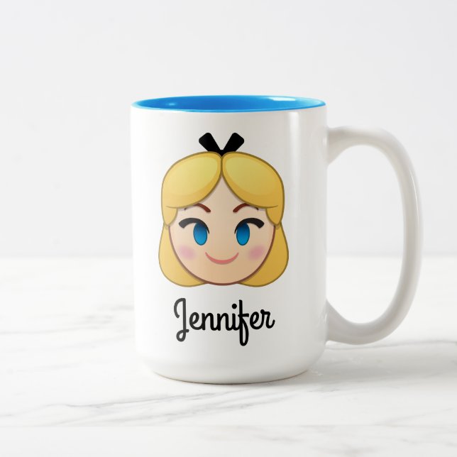 Tasse 2 Couleurs Alice Au Pays Des Merveilles Emoji (Droit)