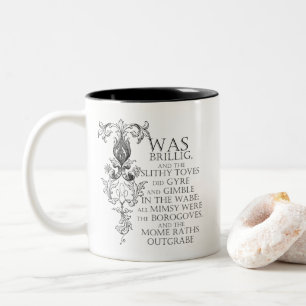 Tasse 2 Couleurs Alice Au Pays Des Merveilles Jabberwocky Poem Café