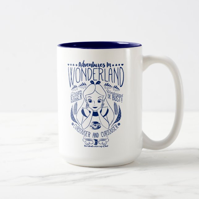 Tasse 2 Couleurs Alice | Aventures Au Pays Des Merveilles (Droit)