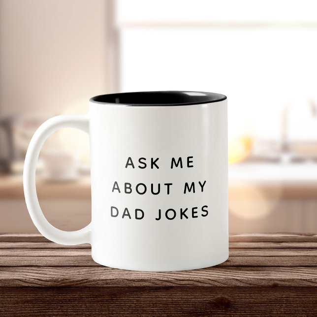 Tasse 2 Couleurs Alimenté par Café & Papa plaisante Drôle Humour (Créateur téléchargé)