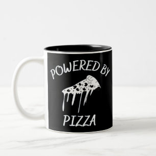 Tasse 2 Couleurs Alimenté Par Pizza