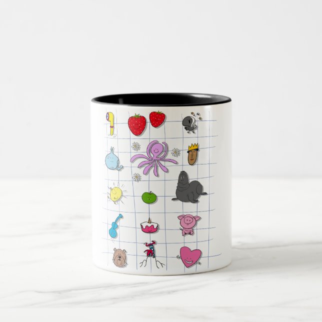 Tasse 2 Couleurs All Beatles (Centre)