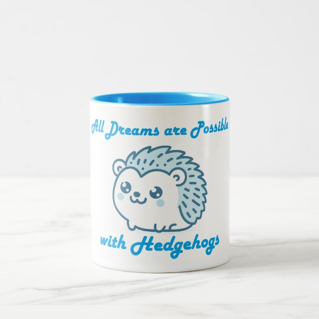 Tasse 2 Couleurs All Dreams and Hedgehogs (Centre)