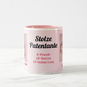 Tasse 2 Couleurs Allemand Fière Godmère Nouveau bébé Photo