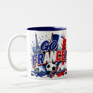 Tasse 2 Couleurs Allez FRANCE Équipe France 2026 Coq Football