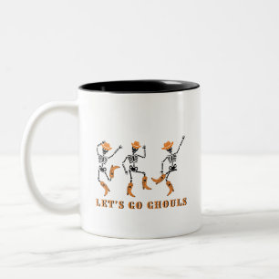 Tasse 2 Couleurs Allons Gouls Halloween Skeletons Cowboy