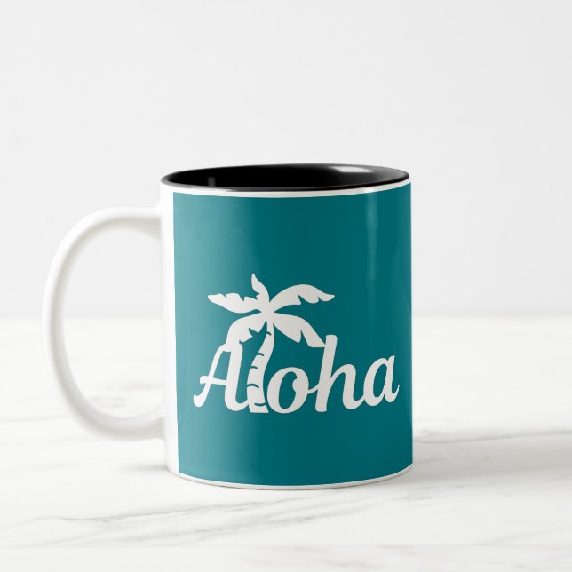 Tasse 2 Couleurs Aloha Hawaii (Gauche)