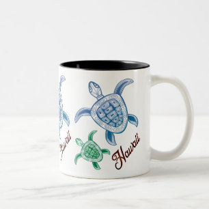 Tasse 2 Couleurs Aloha tortue d'Hawaï