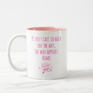 Tasse 2 Couleurs Alors que vous commencez - Rumi