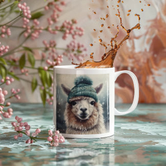 Tasse 2 Couleurs Alpaca hivernal doux