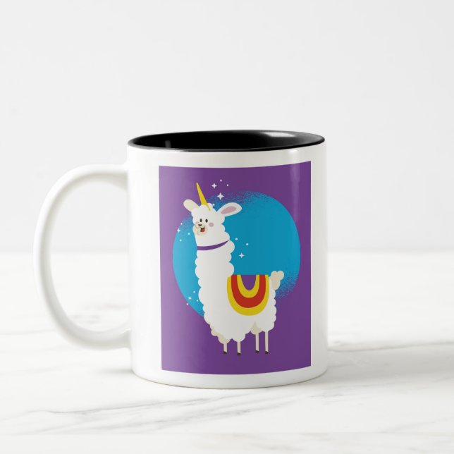 Tasse 2 Couleurs Alpaca Unicorn (Gauche)