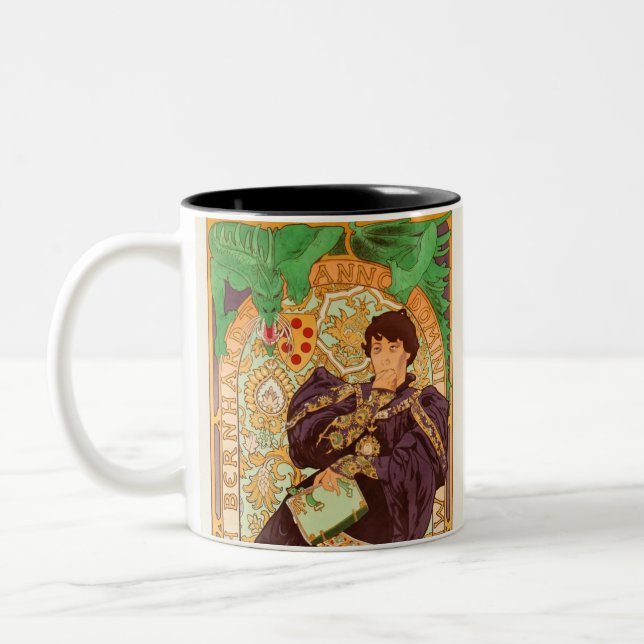 Tasse 2 Couleurs Alphonse Mucha Prince et Dragon (Gauche)