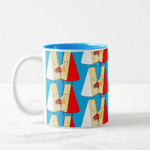 Tasse 2 Couleurs Amateurs de vin et de fromage