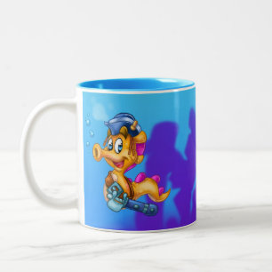 Tasse 2 Couleurs AmiPoisson mignon boug de dessin animé