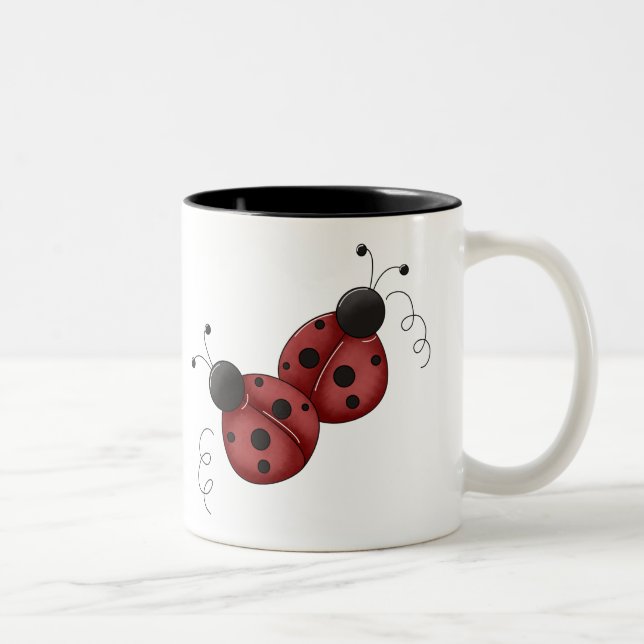 Tasse 2 Couleurs Amis de coccinelle (Droit)