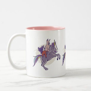 Tasse 2 Couleurs Amis magiques  Unicorne, Alpaca, Kitten, Sloth
