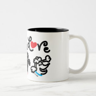 Tasse 2 Couleurs Amour de caniche
