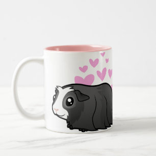 Tasse 2 Couleurs Amour de cobaye (longs cheveux)