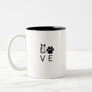 TASSE 2 COULEURS AMOUR DE CORGI