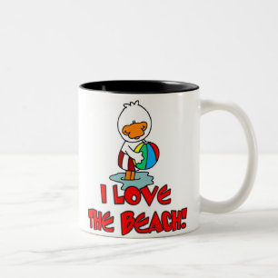 Tasse 2 Couleurs Amour de Duckie la plage