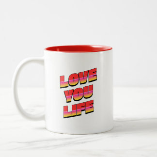 TASSE 2 COULEURS AMOUR DE LA VIE