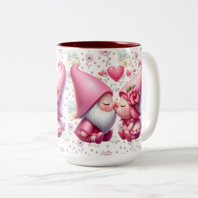 Tasse 2 Couleurs Amour Gnomes (Devant droit)